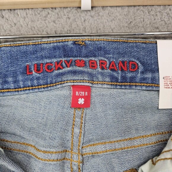 Women's Blue Sweet Mid-Rise Flared Stretch Jeans - Picture 4 of 8